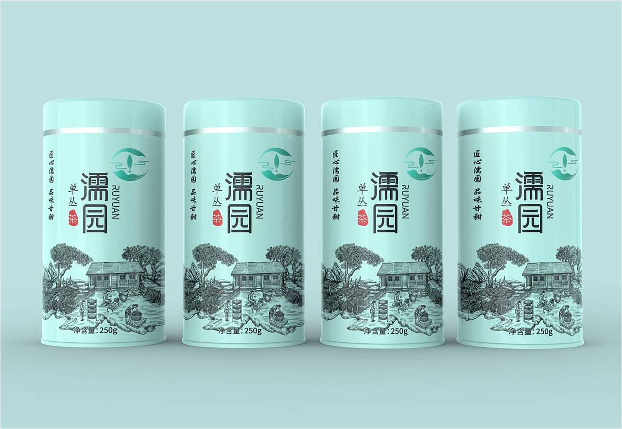 濡园单丛茶包装设计